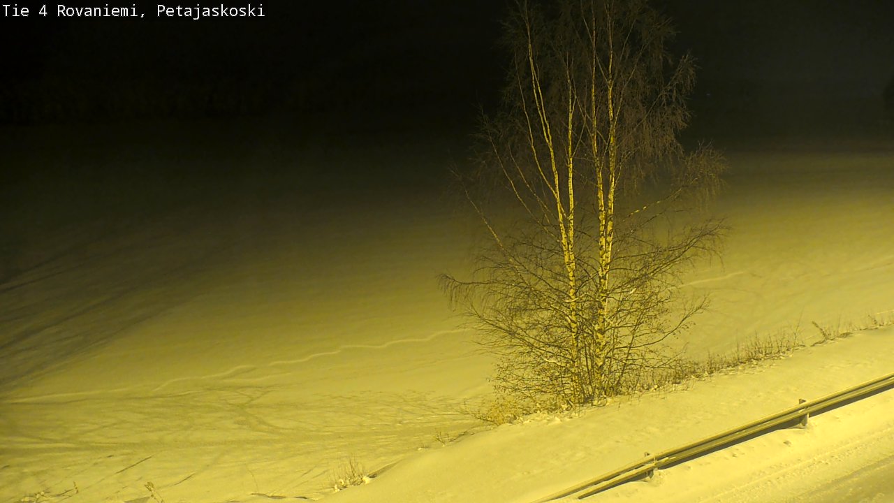 Weather Camera Image Road 4 Rovaniemi, Petäjäskoski, Rovaniemi, Lappi