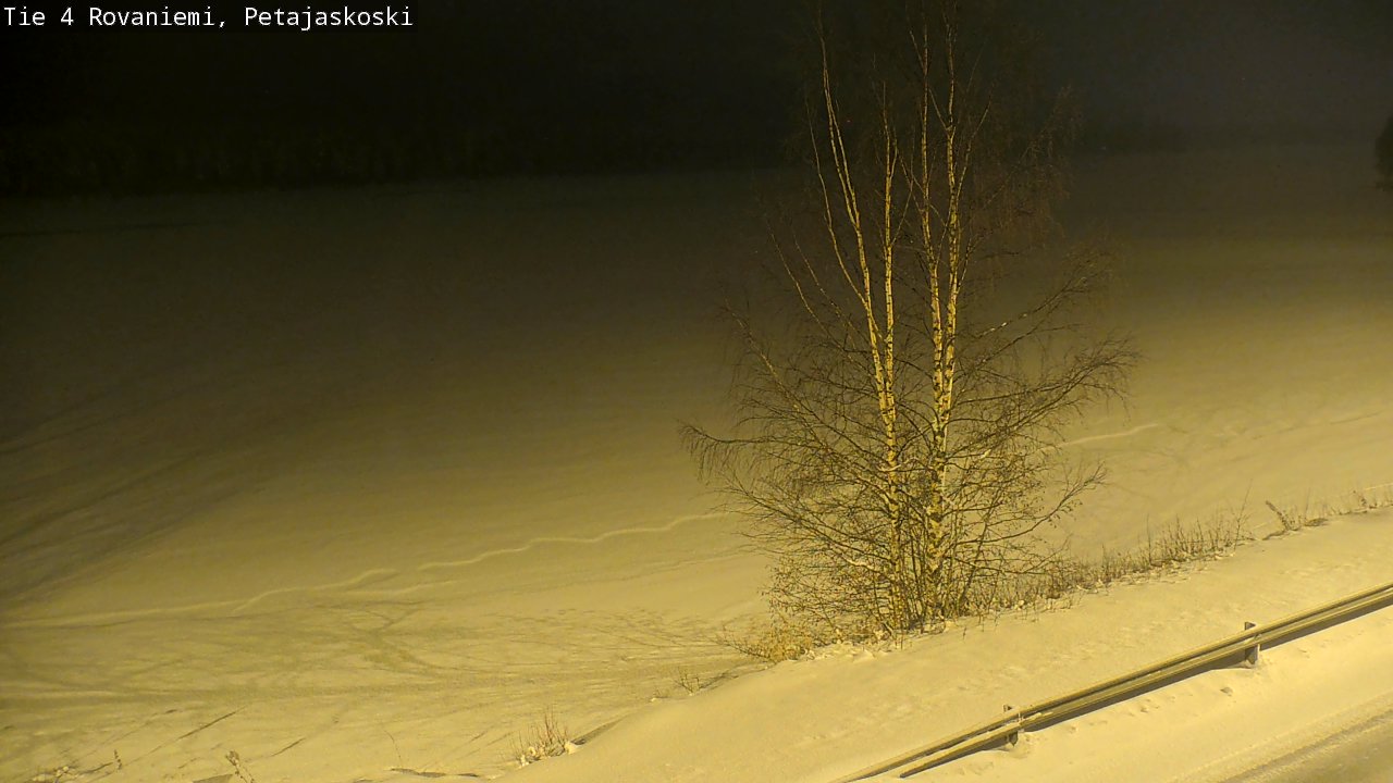 Weather Camera Image Road 4 Rovaniemi, Petäjäskoski, Rovaniemi, Lappi