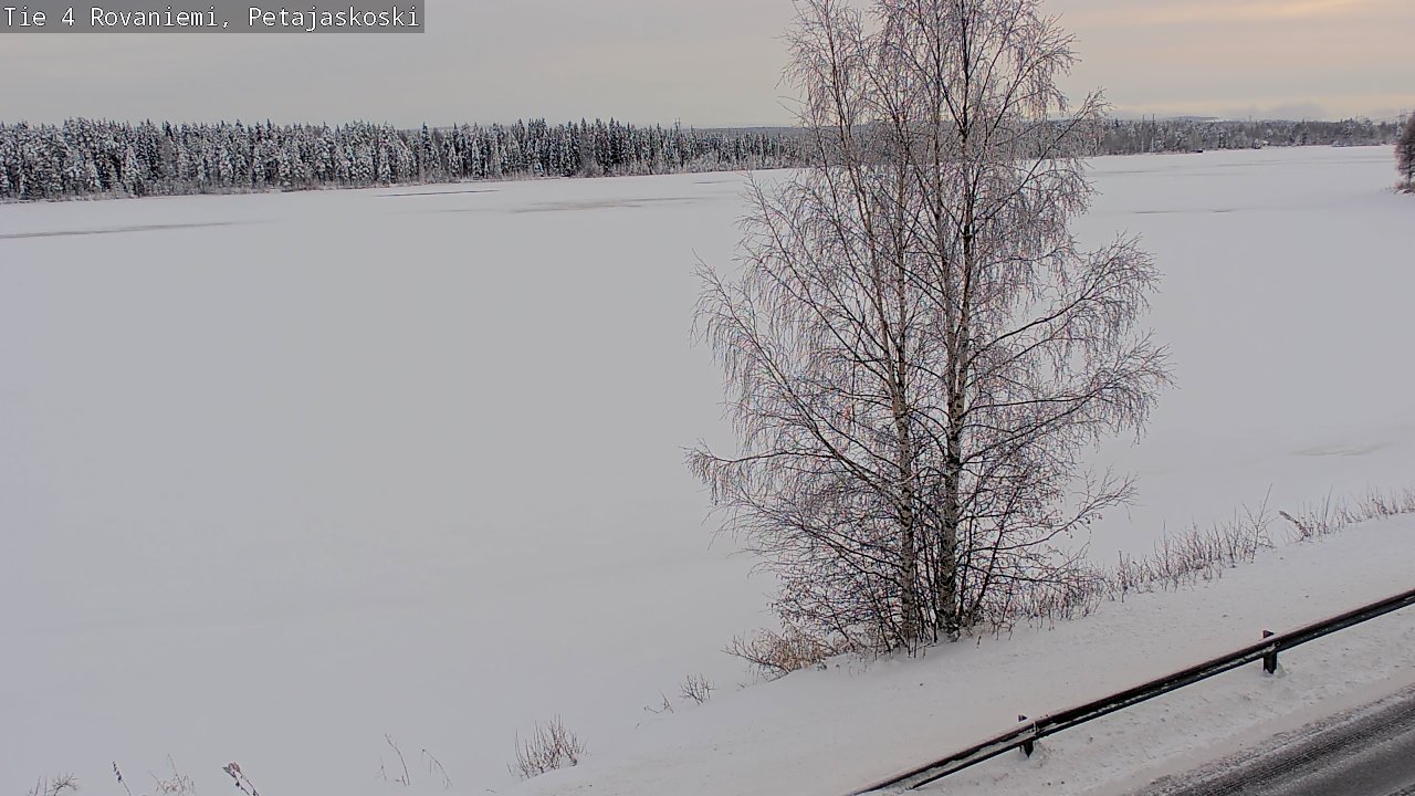 Weather Camera Image Väg 4 Rovaniemi, Petäjäskoski, Rovaniemi, Lappi