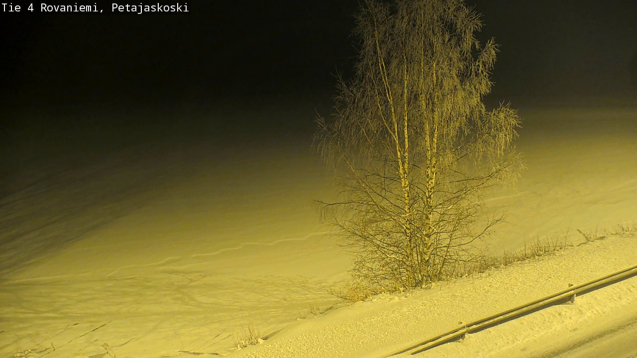 Weather Camera Image Road 4 Rovaniemi, Petäjäskoski, Rovaniemi, Lappi