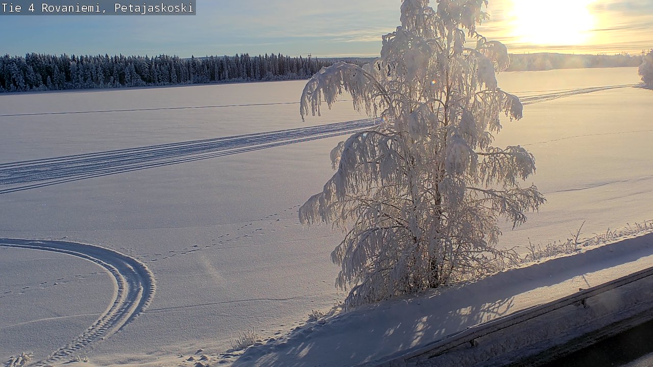Weather Camera Image Road 4 Rovaniemi, Petäjäskoski, Rovaniemi, Lappi