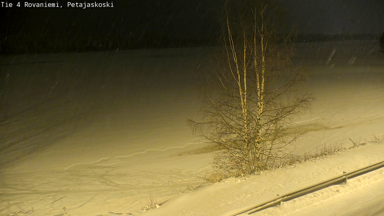 Weather Camera Image Road 4 Rovaniemi, Petäjäskoski, Rovaniemi, Lappi