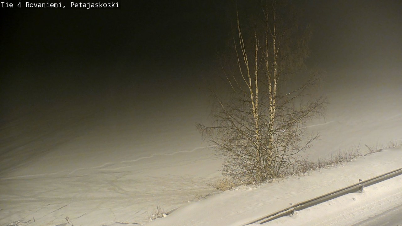 Weather Camera Image Road 4 Rovaniemi, Petäjäskoski, Rovaniemi, Lappi