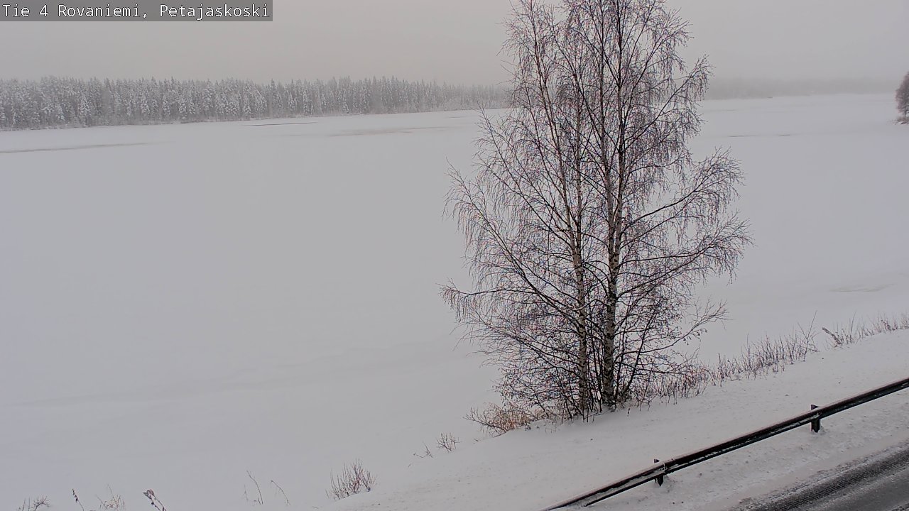 Weather Camera Image Väg 4 Rovaniemi, Petäjäskoski, Rovaniemi, Lappi