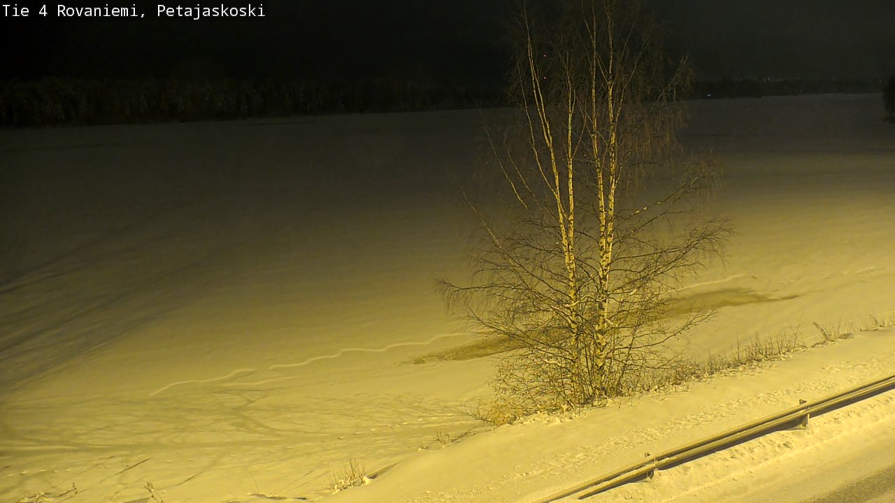 Weather Camera Image Road 4 Rovaniemi, Petäjäskoski, Rovaniemi, Lappi