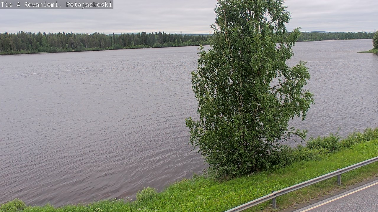 Weather Camera Image Väg 4 Rovaniemi, Petäjäskoski, Rovaniemi, Lappi