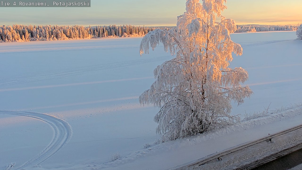 Weather Camera Image Road 4 Rovaniemi, Petäjäskoski, Rovaniemi, Lappi