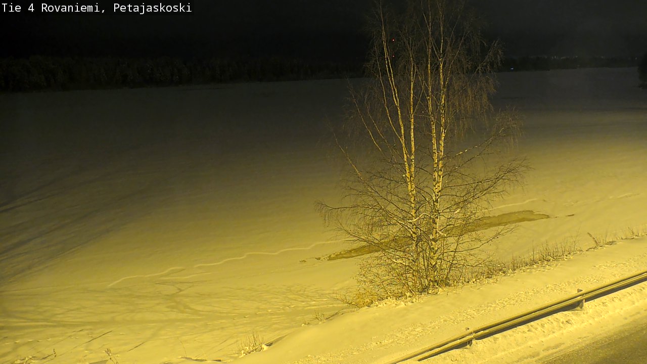Weather Camera Image Road 4 Rovaniemi, Petäjäskoski, Rovaniemi, Lappi