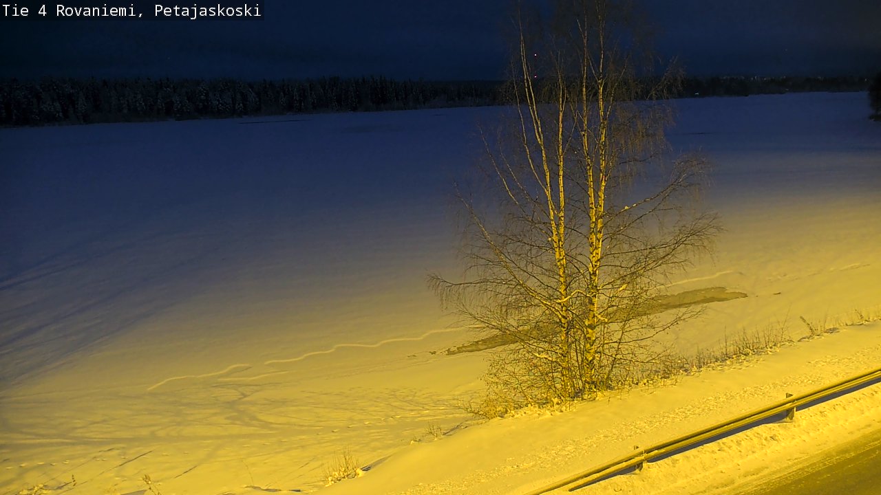 Weather Camera Image Road 4 Rovaniemi, Petäjäskoski, Rovaniemi, Lappi
