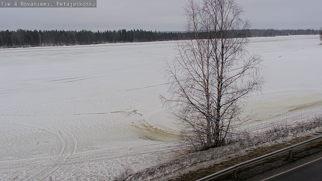 Weather Camera Image Väg 4 Rovaniemi, Petäjäskoski, Rovaniemi, Lappi