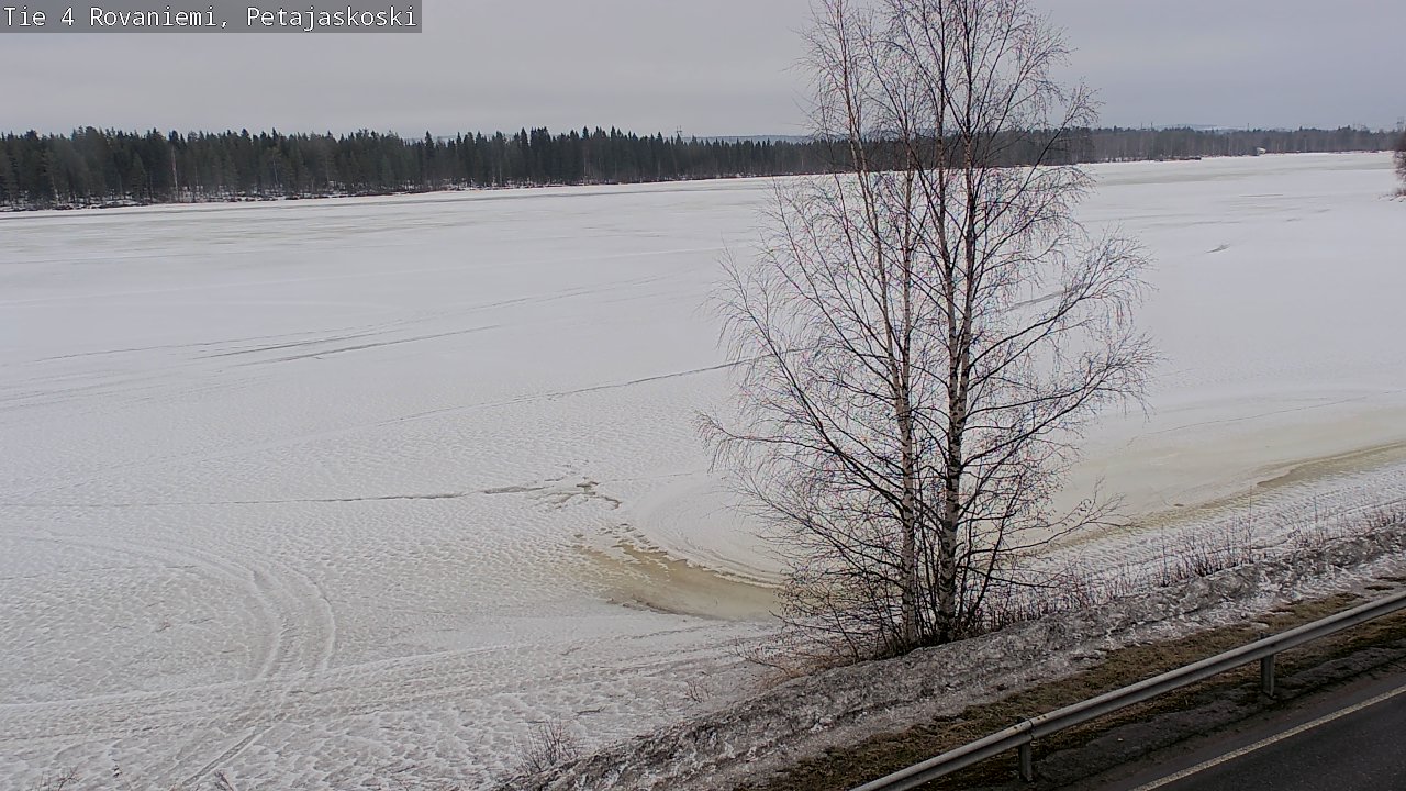 Weather Camera Image Väg 4 Rovaniemi, Petäjäskoski, Rovaniemi, Lappi