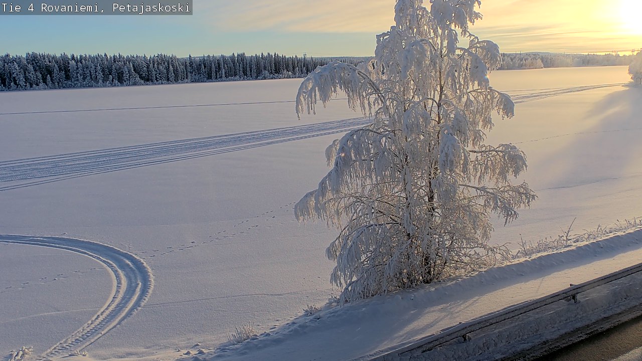 Weather Camera Image Road 4 Rovaniemi, Petäjäskoski, Rovaniemi, Lappi