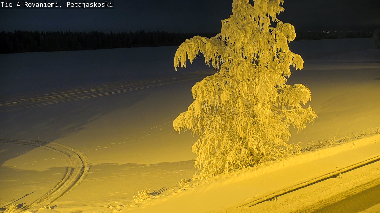 Weather Camera Image Road 4 Rovaniemi, Petäjäskoski, Rovaniemi, Lappi