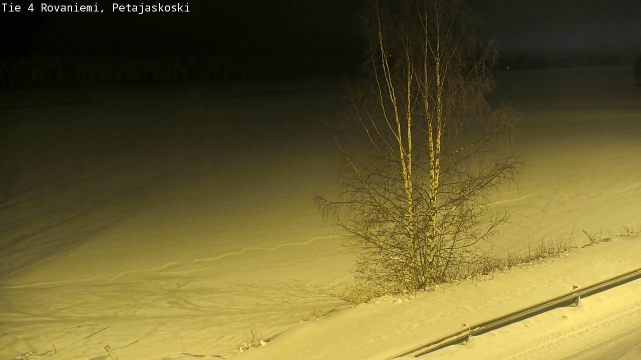 Weather Camera Image Road 4 Rovaniemi, Petäjäskoski, Rovaniemi, Lappi
