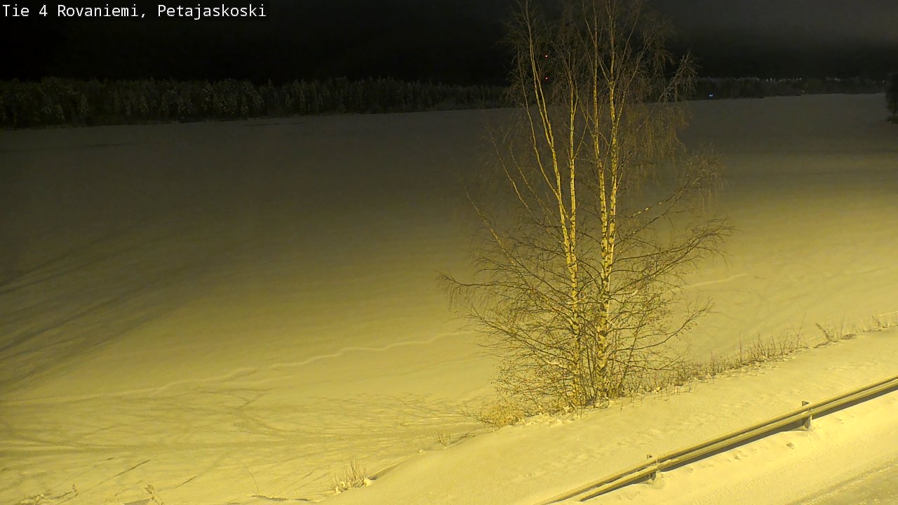 Weather Camera Image Road 4 Rovaniemi, Petäjäskoski, Rovaniemi, Lappi