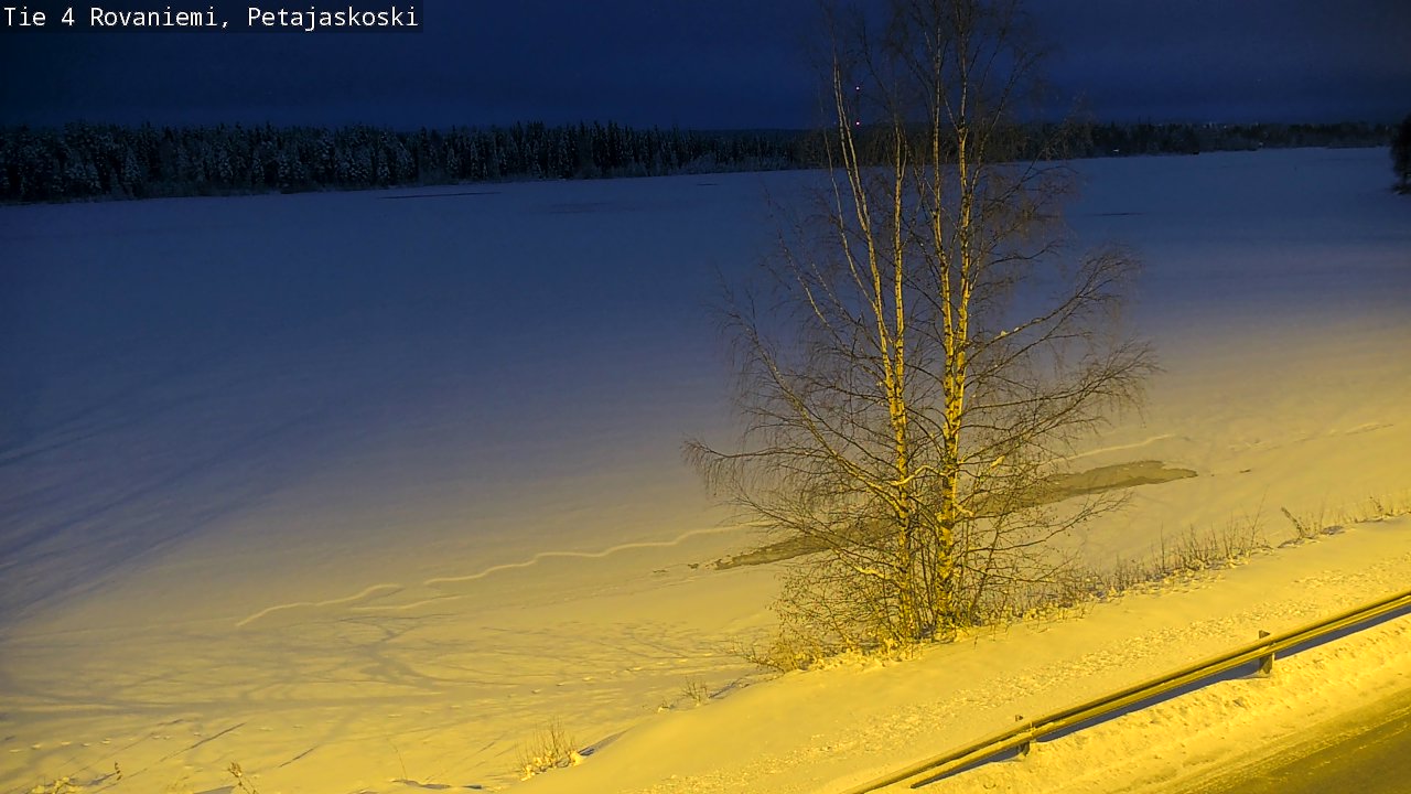 Weather Camera Image Road 4 Rovaniemi, Petäjäskoski, Rovaniemi, Lappi
