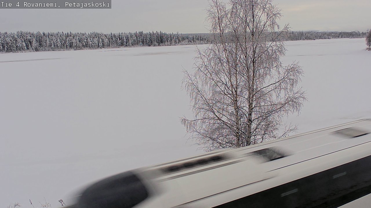 Weather Camera Image Väg 4 Rovaniemi, Petäjäskoski, Rovaniemi, Lappi