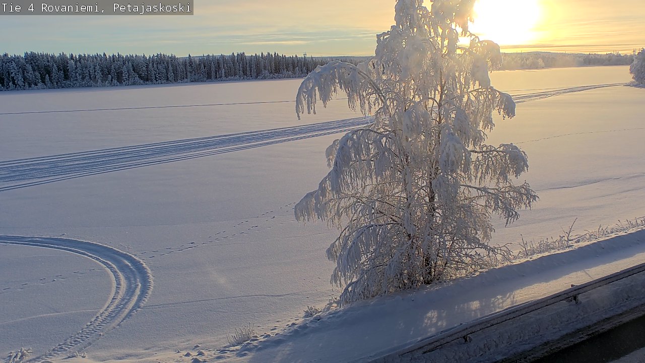 Weather Camera Image Road 4 Rovaniemi, Petäjäskoski, Rovaniemi, Lappi