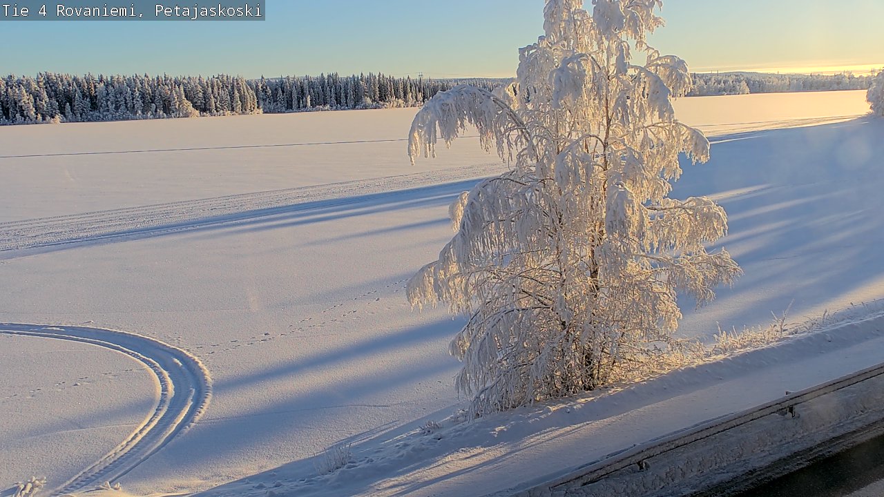 Weather Camera Image Road 4 Rovaniemi, Petäjäskoski, Rovaniemi, Lappi