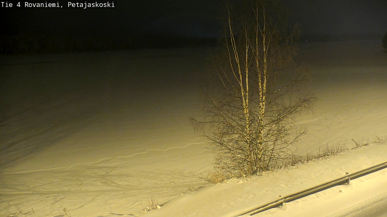Weather Camera Image Road 4 Rovaniemi, Petäjäskoski, Rovaniemi, Lappi