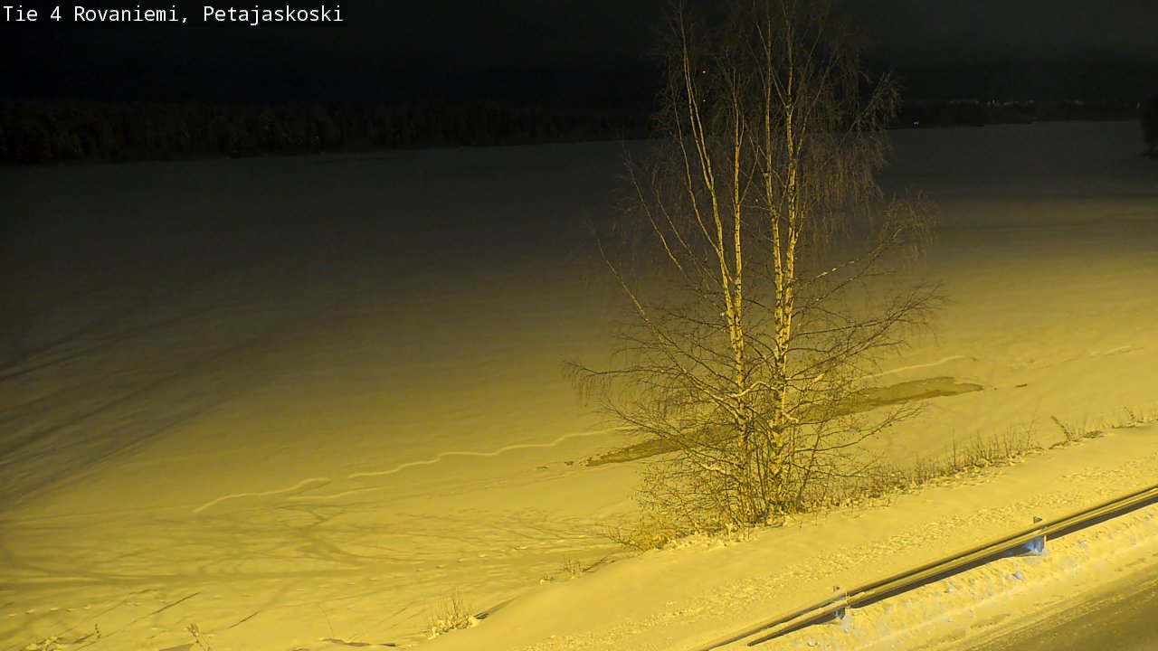 Weather Camera Image Road 4 Rovaniemi, Petäjäskoski, Rovaniemi, Lappi