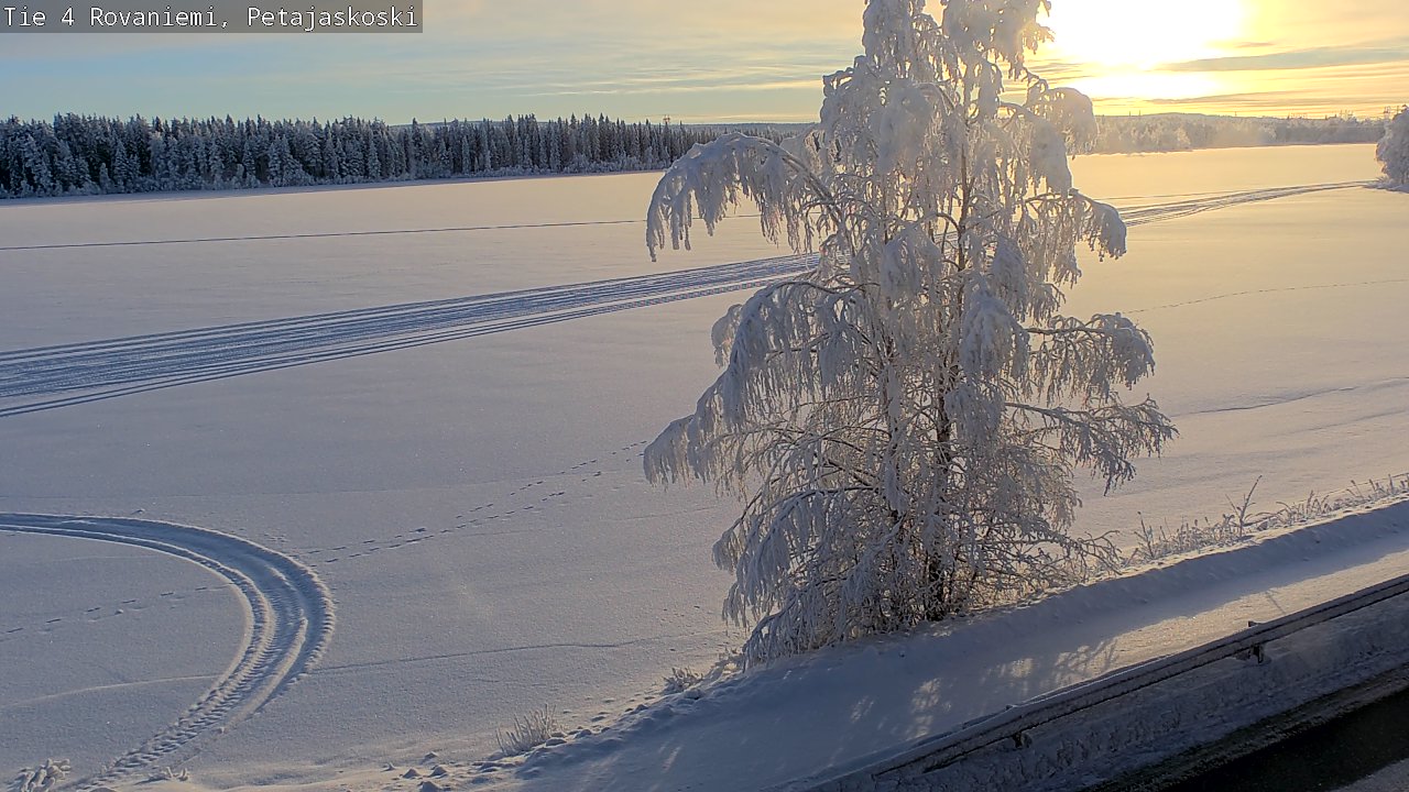 Weather Camera Image Road 4 Rovaniemi, Petäjäskoski, Rovaniemi, Lappi