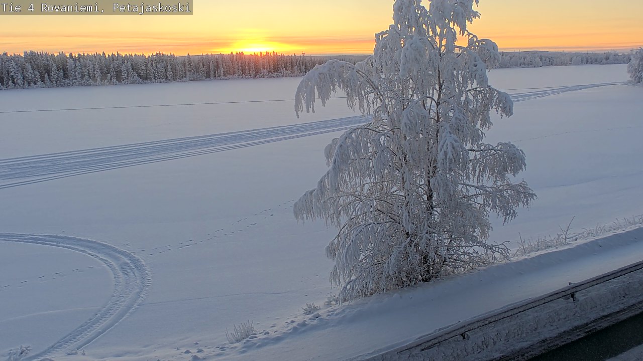 Weather Camera Image Road 4 Rovaniemi, Petäjäskoski, Rovaniemi, Lappi