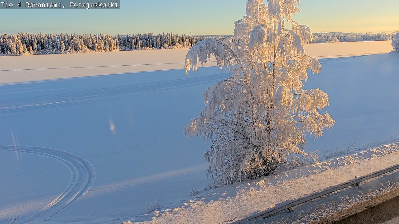 Weather Camera Image Road 4 Rovaniemi, Petäjäskoski, Rovaniemi, Lappi