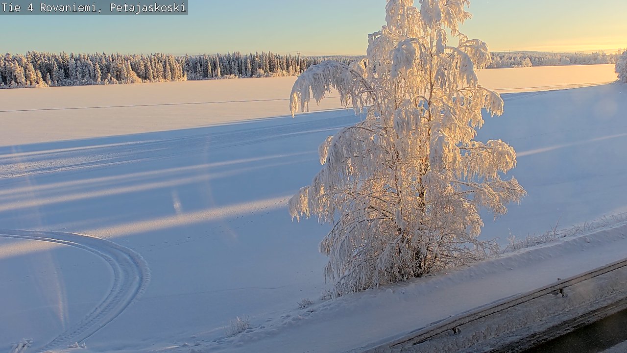 Weather Camera Image Road 4 Rovaniemi, Petäjäskoski, Rovaniemi, Lappi