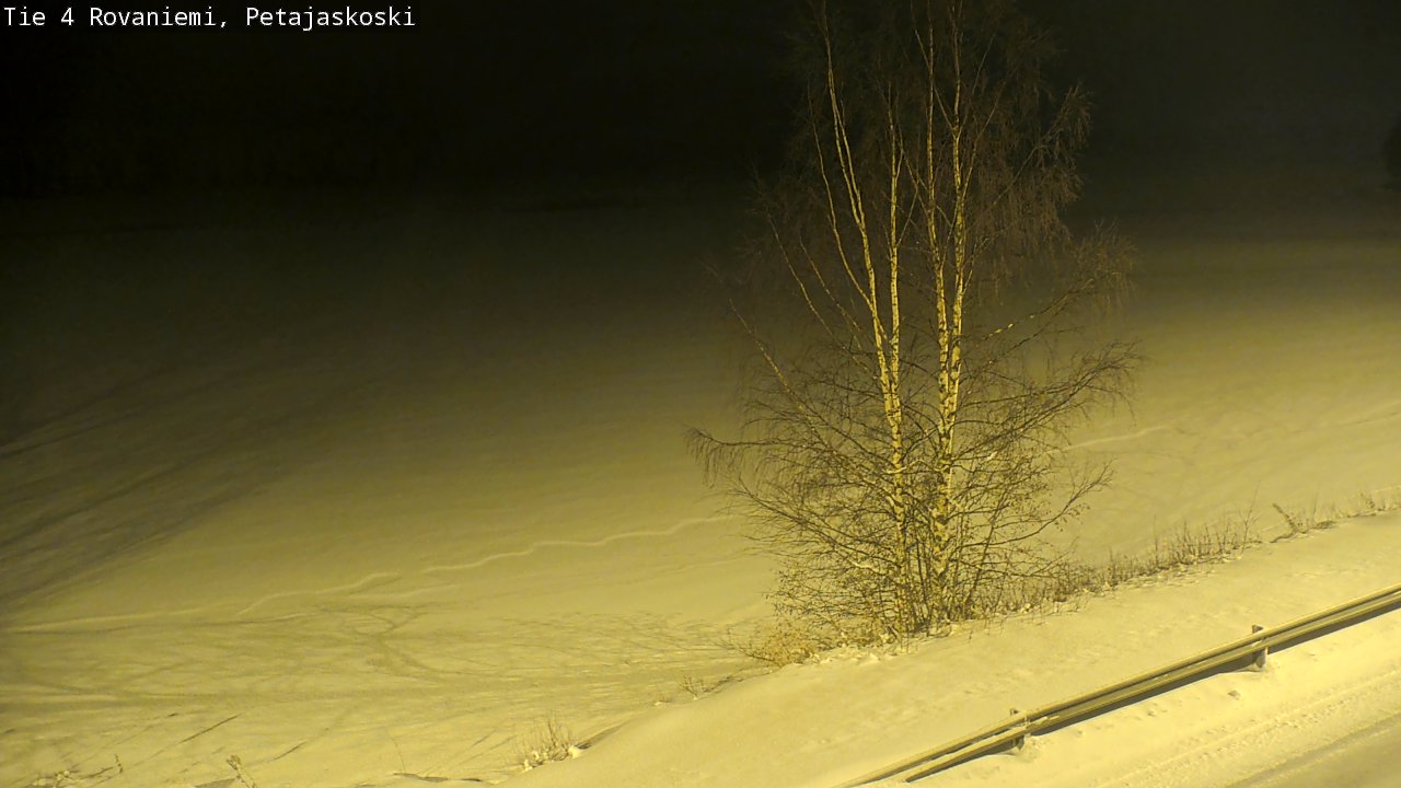 Weather Camera Image Road 4 Rovaniemi, Petäjäskoski, Rovaniemi, Lappi