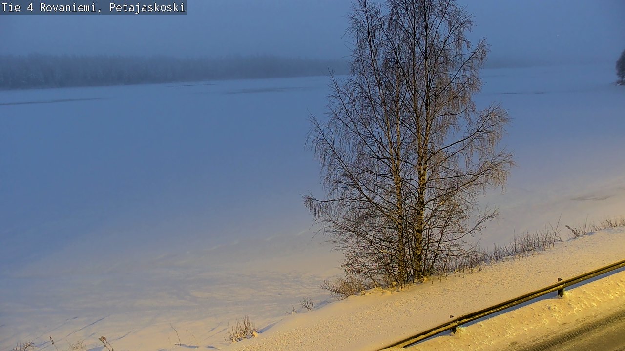 Weather Camera Image Väg 4 Rovaniemi, Petäjäskoski, Rovaniemi, Lappi