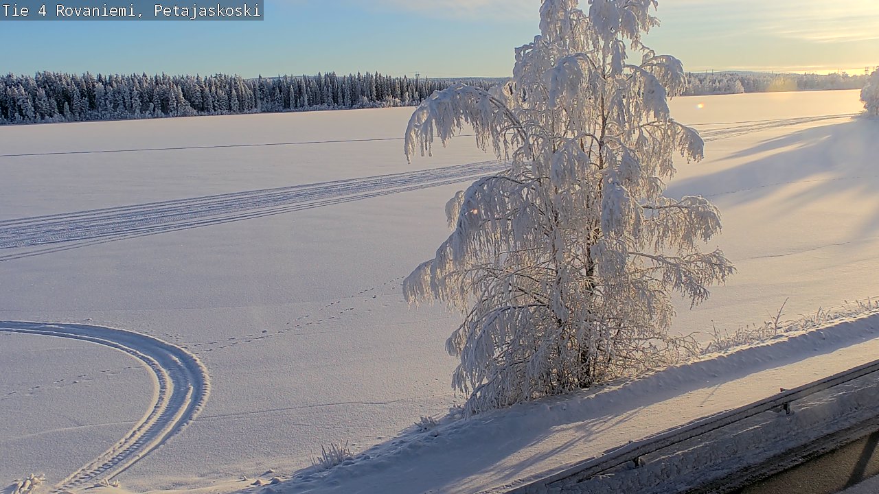Weather Camera Image Road 4 Rovaniemi, Petäjäskoski, Rovaniemi, Lappi