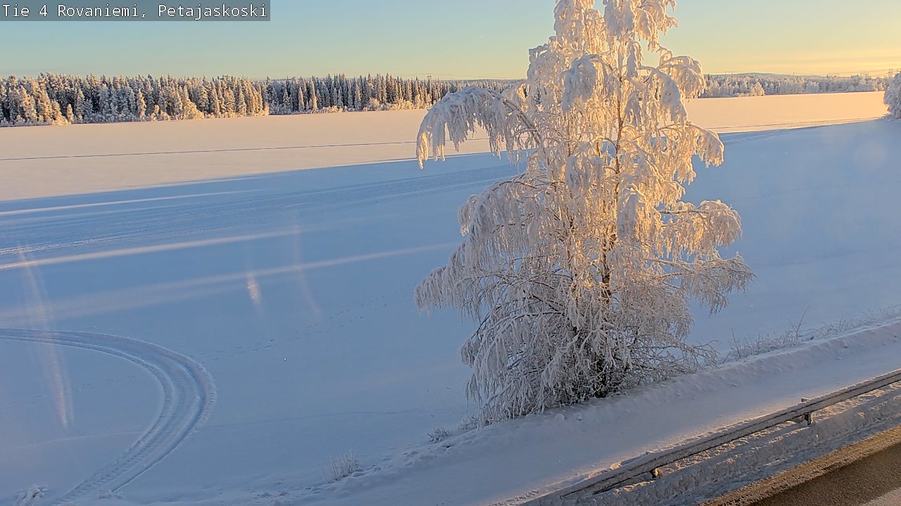 Weather Camera Image Road 4 Rovaniemi, Petäjäskoski, Rovaniemi, Lappi
