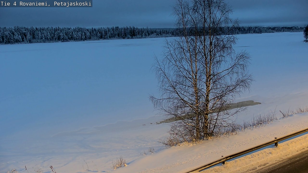 Weather Camera Image Road 4 Rovaniemi, Petäjäskoski, Rovaniemi, Lappi
