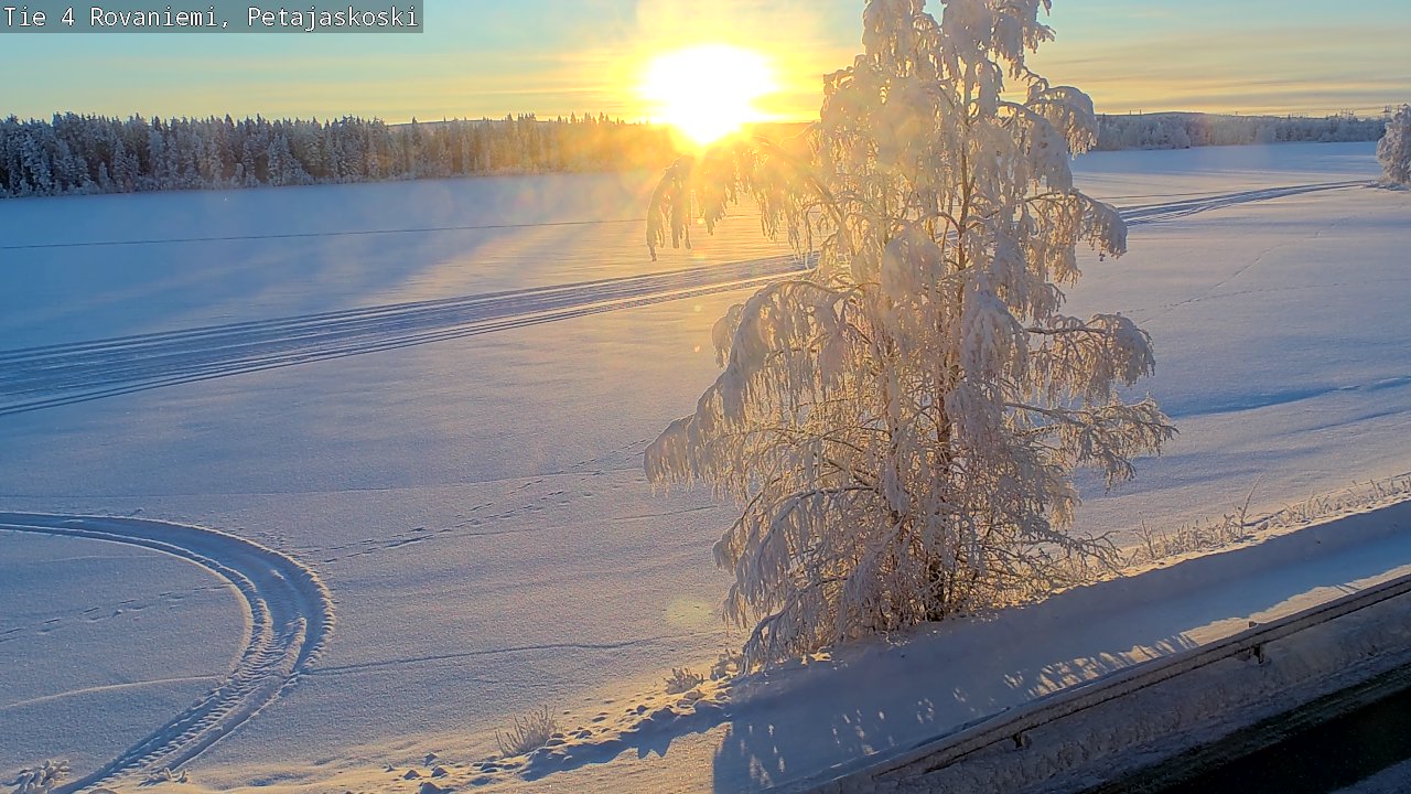Weather Camera Image Road 4 Rovaniemi, Petäjäskoski, Rovaniemi, Lappi