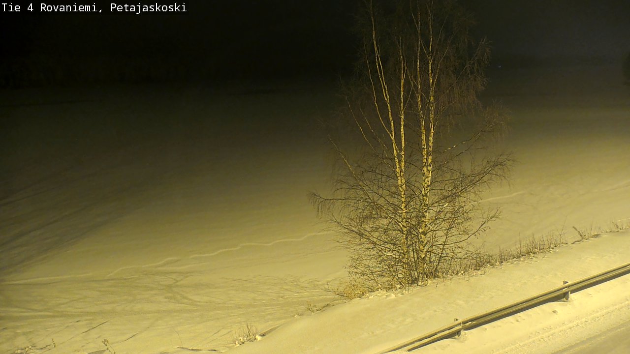 Weather Camera Image Road 4 Rovaniemi, Petäjäskoski, Rovaniemi, Lappi