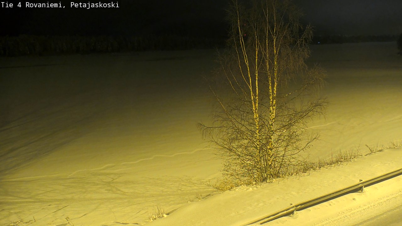 Weather Camera Image Road 4 Rovaniemi, Petäjäskoski, Rovaniemi, Lappi