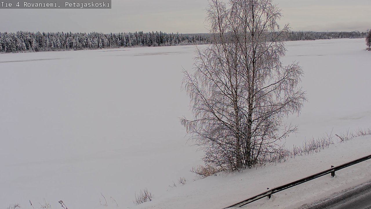 Weather Camera Image Väg 4 Rovaniemi, Petäjäskoski, Rovaniemi, Lappi
