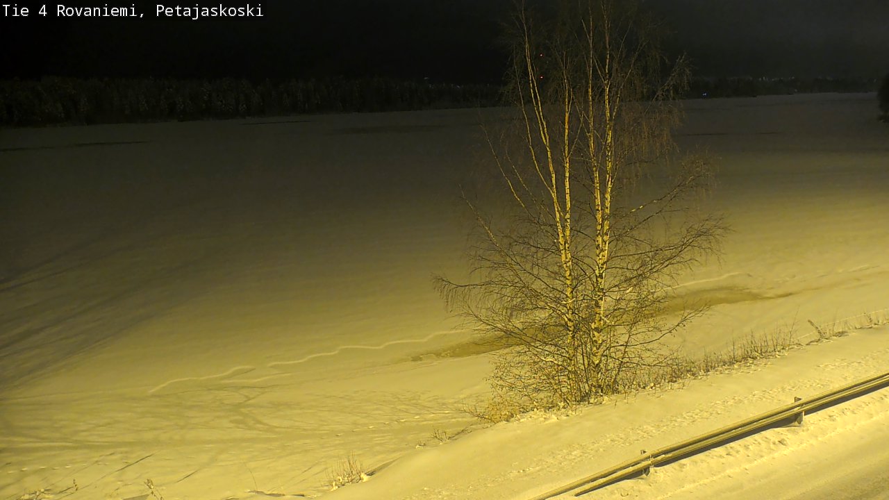 Weather Camera Image Road 4 Rovaniemi, Petäjäskoski, Rovaniemi, Lappi
