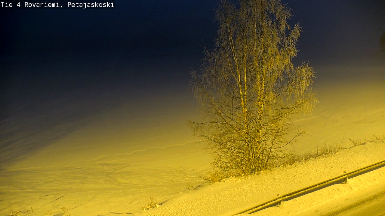 Weather Camera Image Road 4 Rovaniemi, Petäjäskoski, Rovaniemi, Lappi