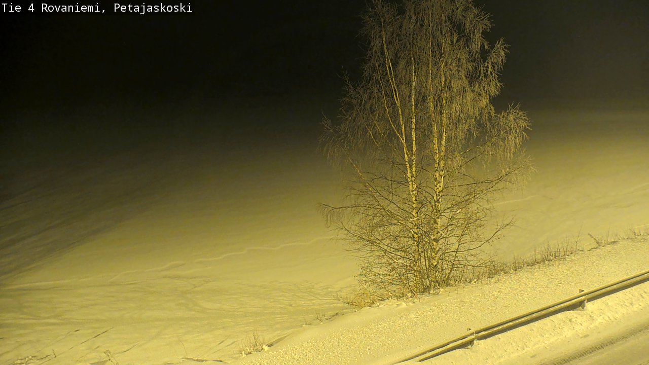 Weather Camera Image Road 4 Rovaniemi, Petäjäskoski, Rovaniemi, Lappi