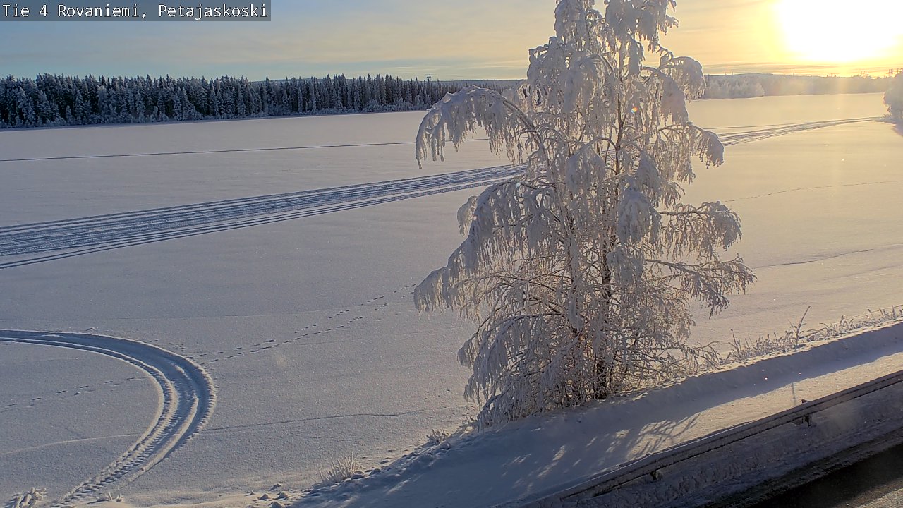 Weather Camera Image Road 4 Rovaniemi, Petäjäskoski, Rovaniemi, Lappi