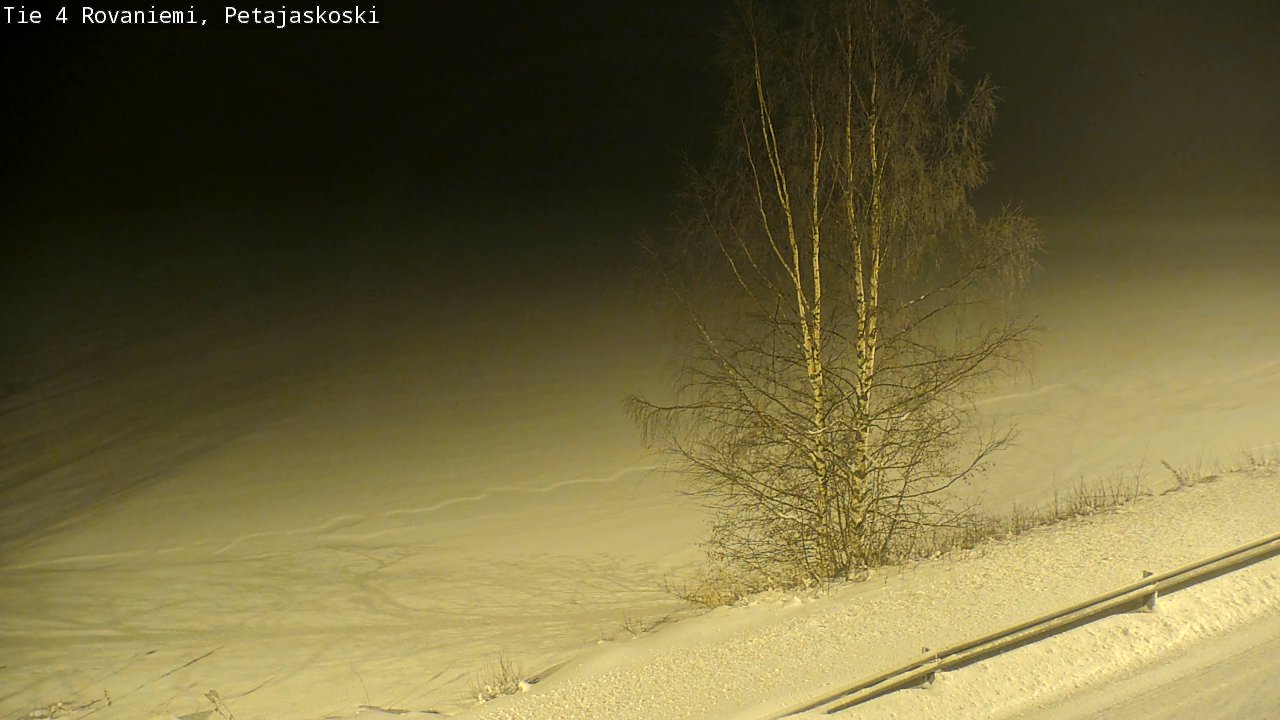 Weather Camera Image Road 4 Rovaniemi, Petäjäskoski, Rovaniemi, Lappi
