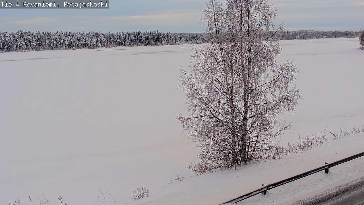 Weather Camera Image Väg 4 Rovaniemi, Petäjäskoski, Rovaniemi, Lappi
