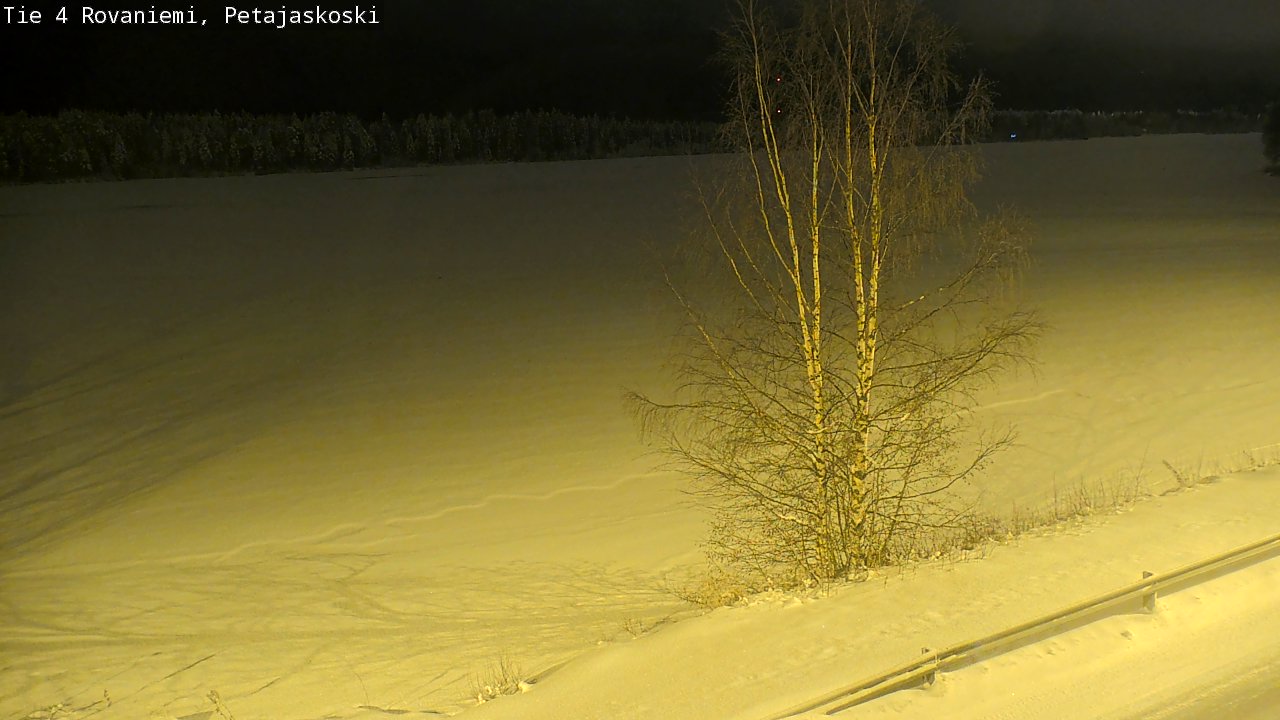 Weather Camera Image Road 4 Rovaniemi, Petäjäskoski, Rovaniemi, Lappi