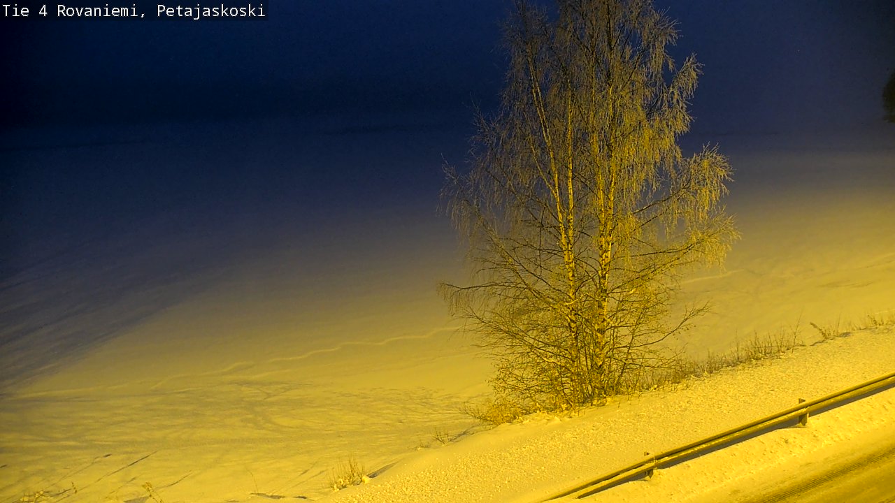 Weather Camera Image Road 4 Rovaniemi, Petäjäskoski, Rovaniemi, Lappi