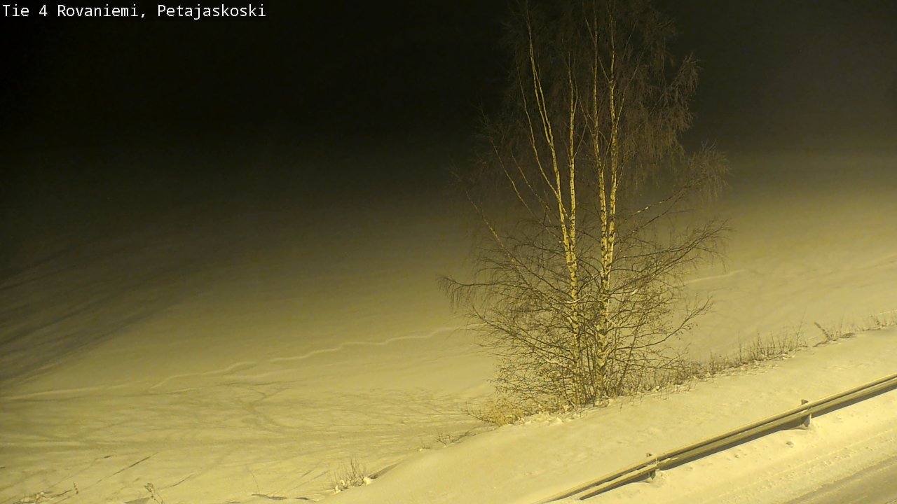 Weather Camera Image Road 4 Rovaniemi, Petäjäskoski, Rovaniemi, Lappi