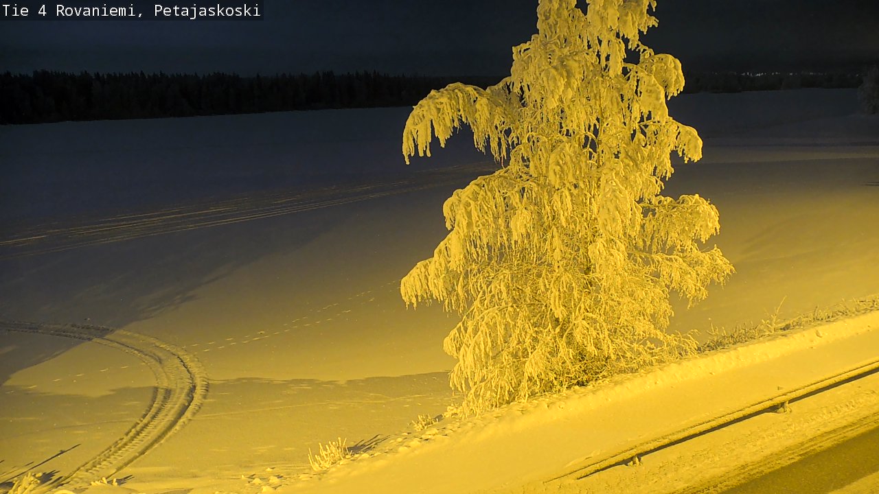 Weather Camera Image Road 4 Rovaniemi, Petäjäskoski, Rovaniemi, Lappi