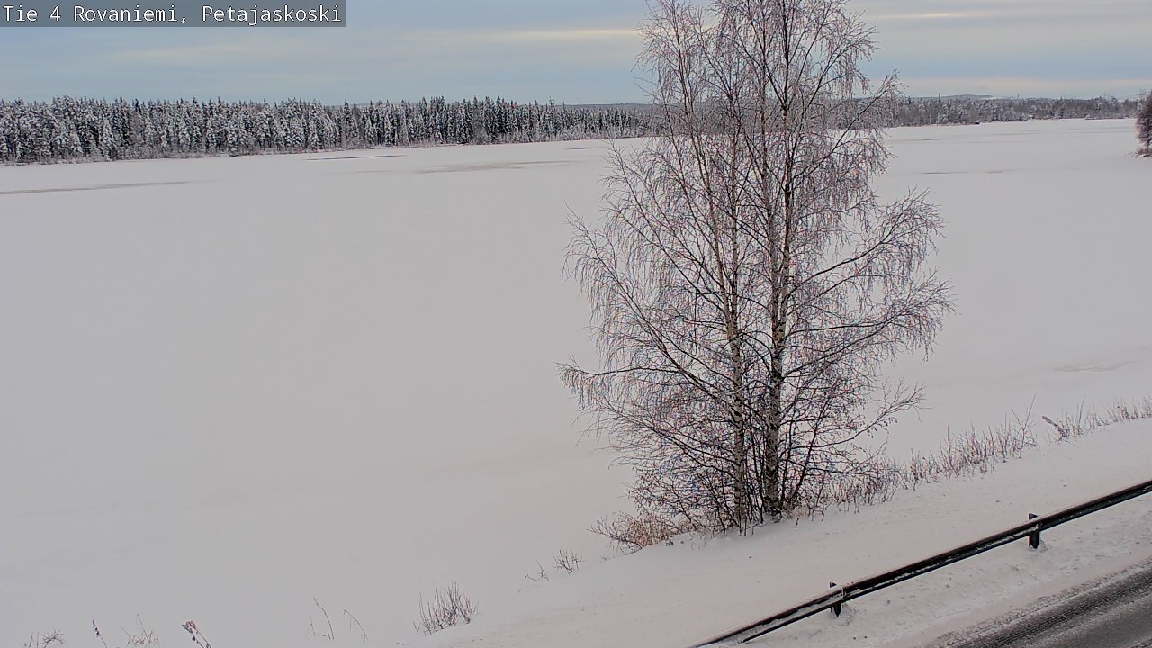 Weather Camera Image Väg 4 Rovaniemi, Petäjäskoski, Rovaniemi, Lappi