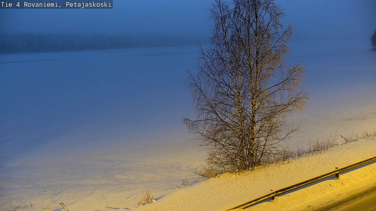 Weather Camera Image Väg 4 Rovaniemi, Petäjäskoski, Rovaniemi, Lappi